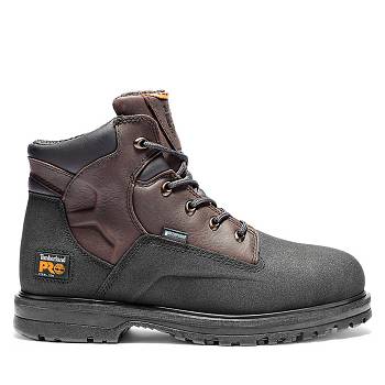 Timberland Férfi PRO PowerWelt 6" Steel Toe Vízálló Bakancs Barna